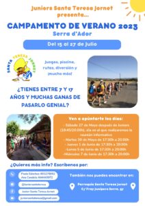 Lee más sobre el artículo TODO PREPARADO PARA EL CAMPAMENTO DE VERANO DE JUNIORS