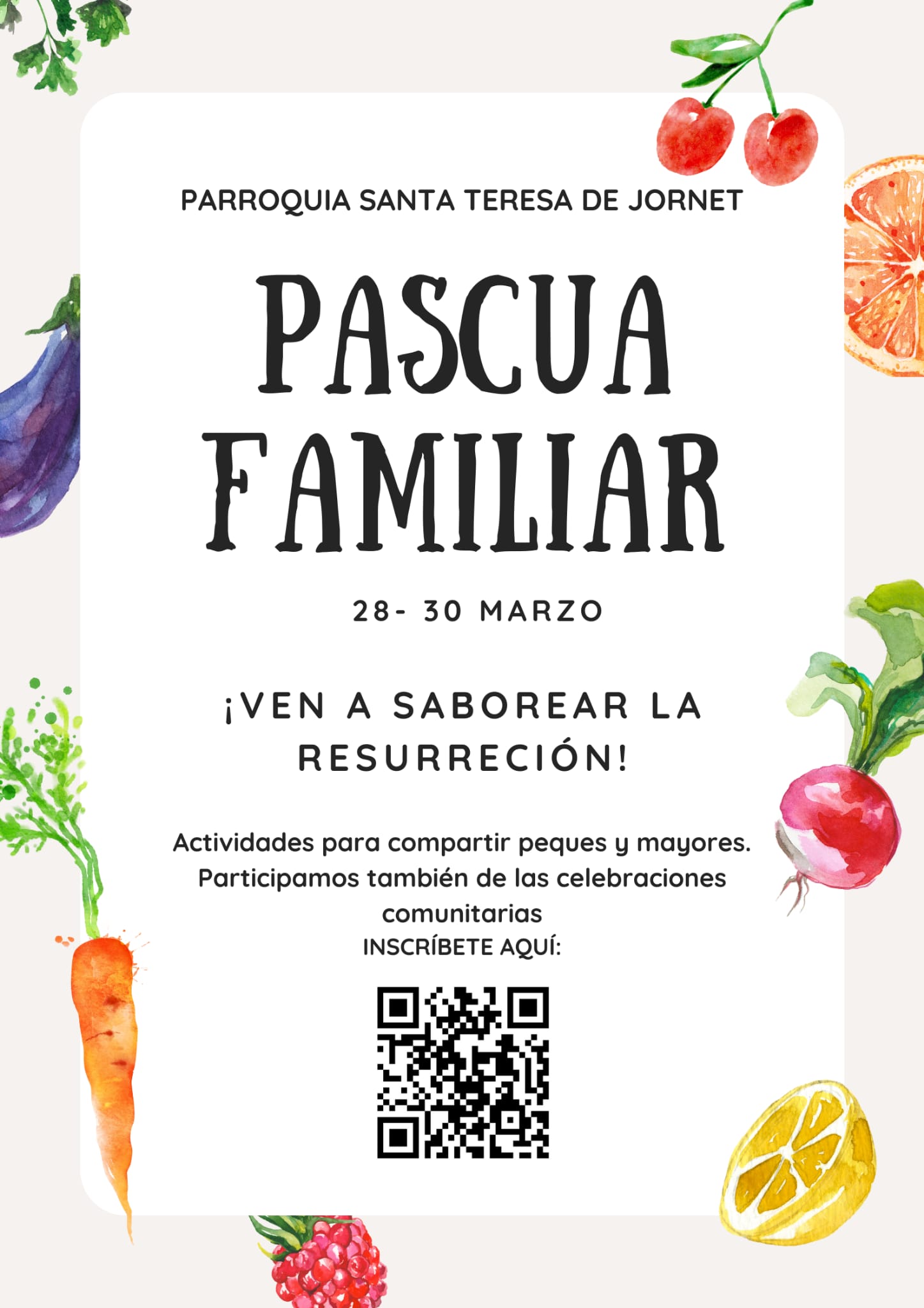 Lee más sobre el artículo ABIERTA LA INSCRIPCIÓN PARA LA PASCUA FAMILIAR